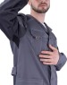 Халат ТУРБО SAFETY летний серый мужской (минпромторг)